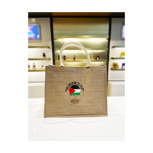 Palestinian Hessian Bag Large
