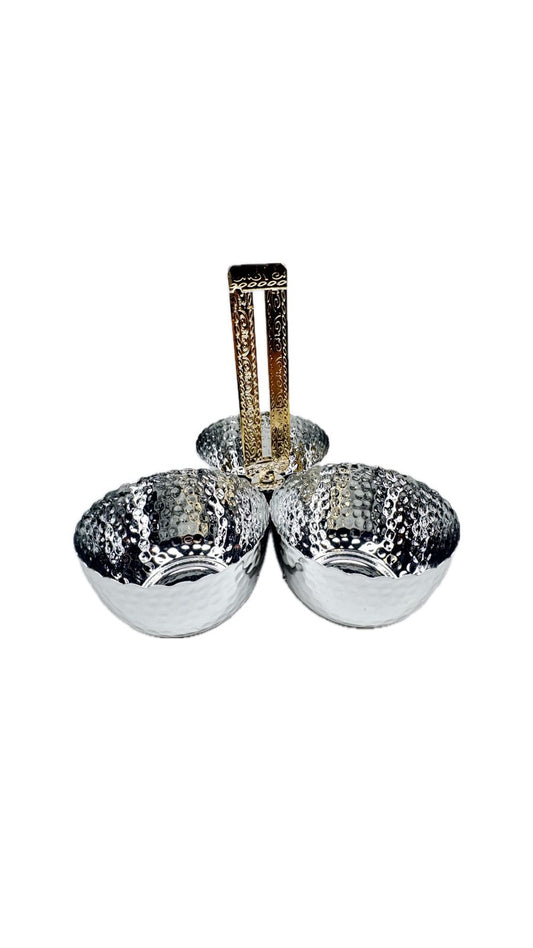 Silver Metal Candy Holder (XKD465)