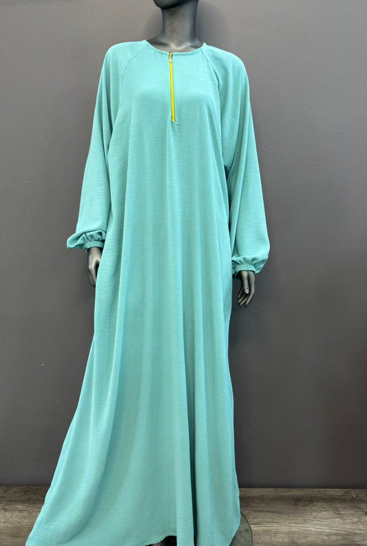 Ladies Airflow Abaya with Zip and Pocket - view 2