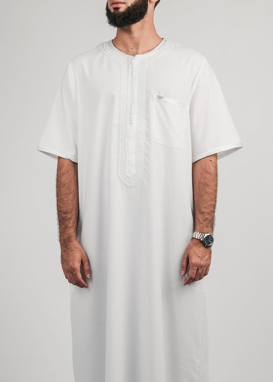 Imaarah Moroccan Thobe White - view 2
