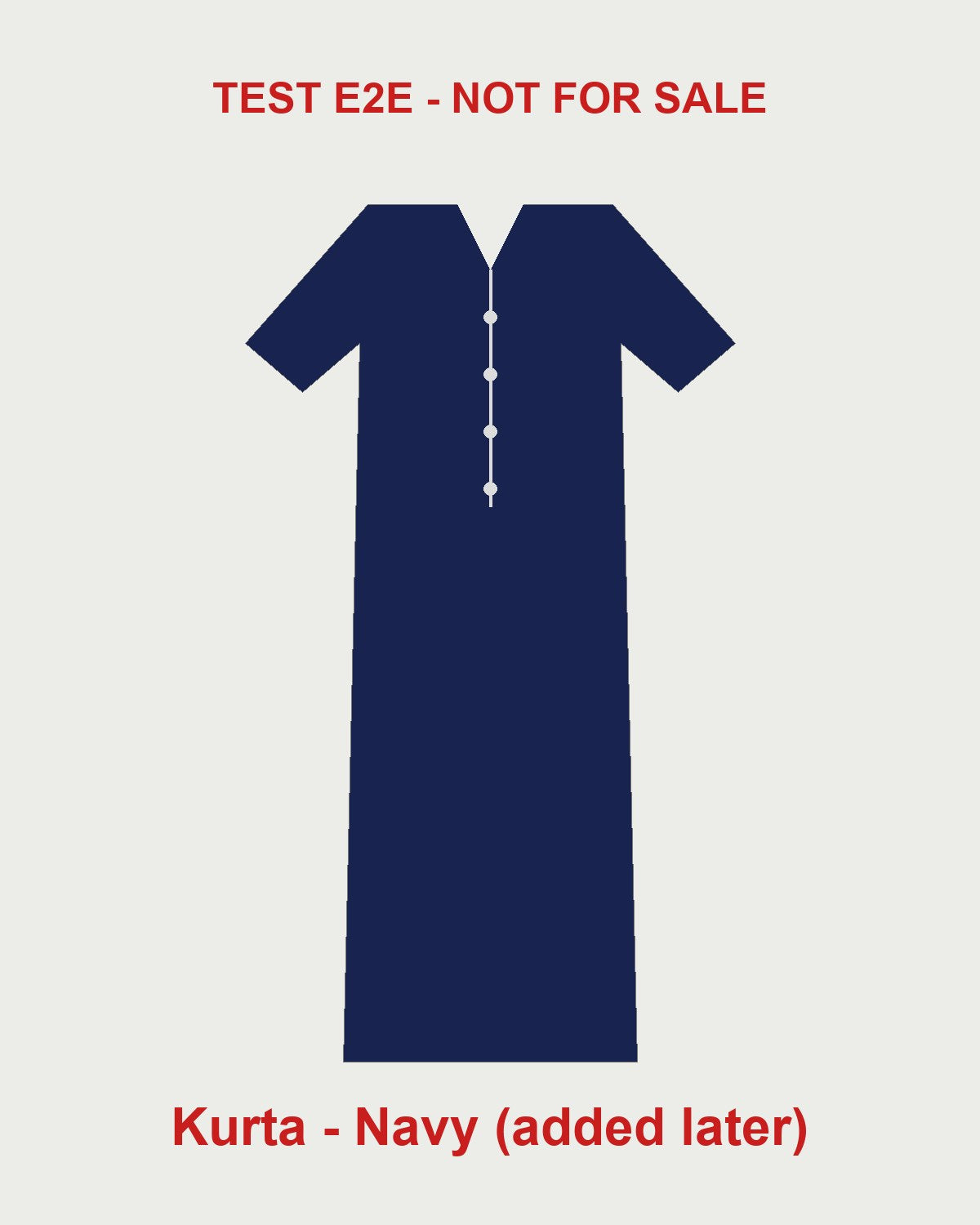 E2E Test Short Sleeve Kurta