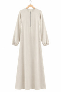 Ladies Airflow Abaya with Zip and Pocket