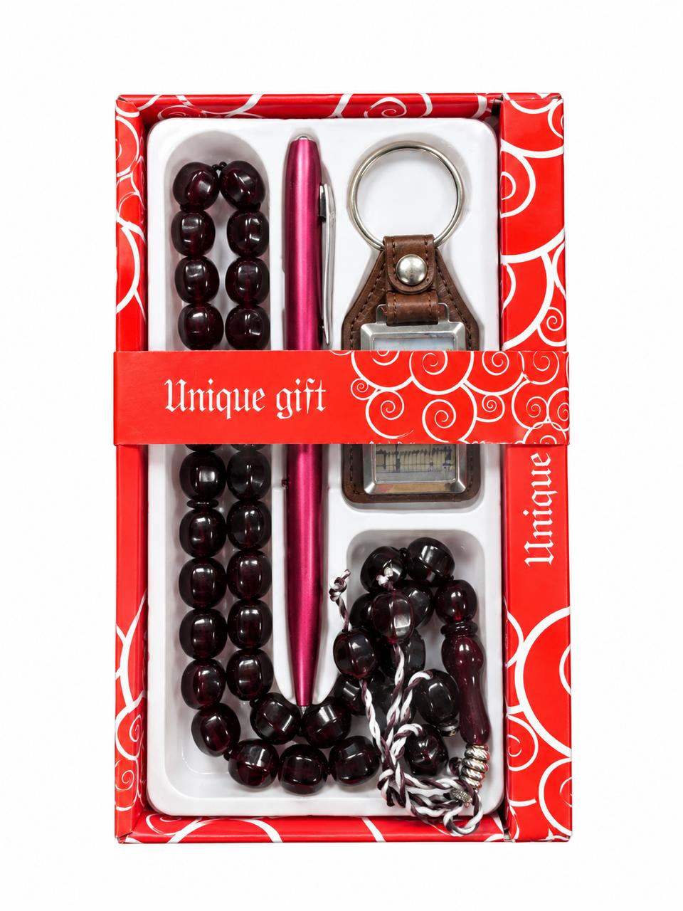 Pen Tasbeeh and Key Chain Set, tasbeeh and box colour option