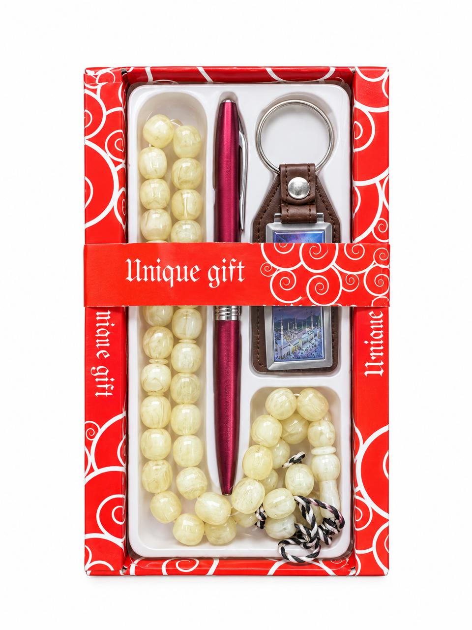 Pen Tasbeeh and Key Chain Set, colour option in gift box