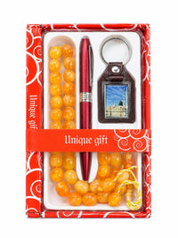 Pen Tasbeeh and Key Chain Set, close view of the set