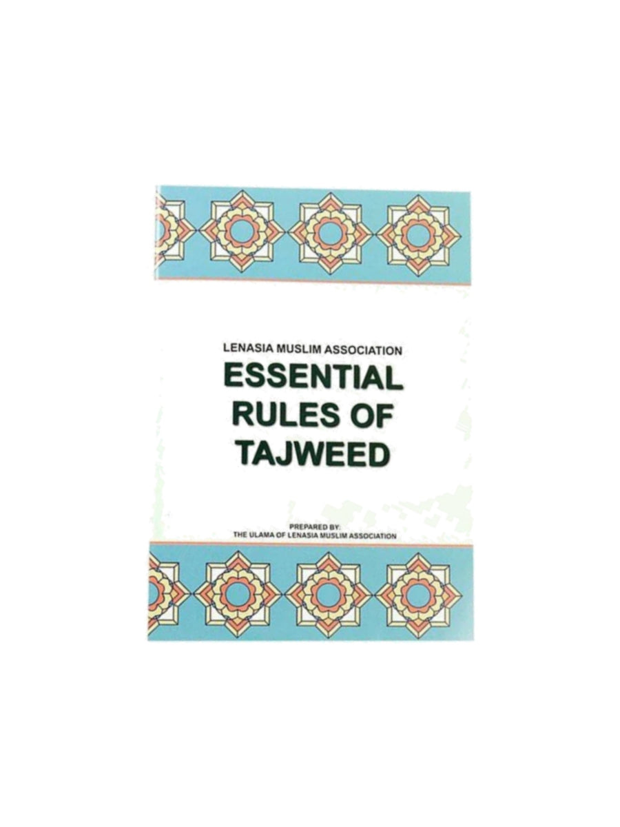 LMA Essential Rules of Tajweed, madrassah textbook by the Lenasia Muslim Association
