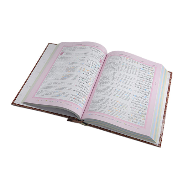 The Holy Quran Colour Coded Arabic Text and Transliteration - view 3