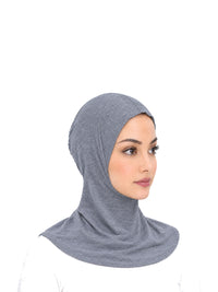 Imaarah Ninja Hijab in Grey, side view
