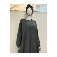 Ladies Plain Black Abaya With Pocket - view 2