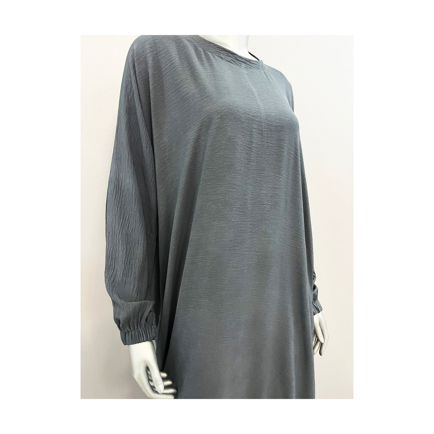 Ladies Plain Black Abaya With Pocket - view 3