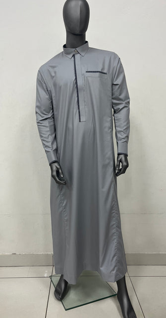 Amaani Refined Thobe Grey