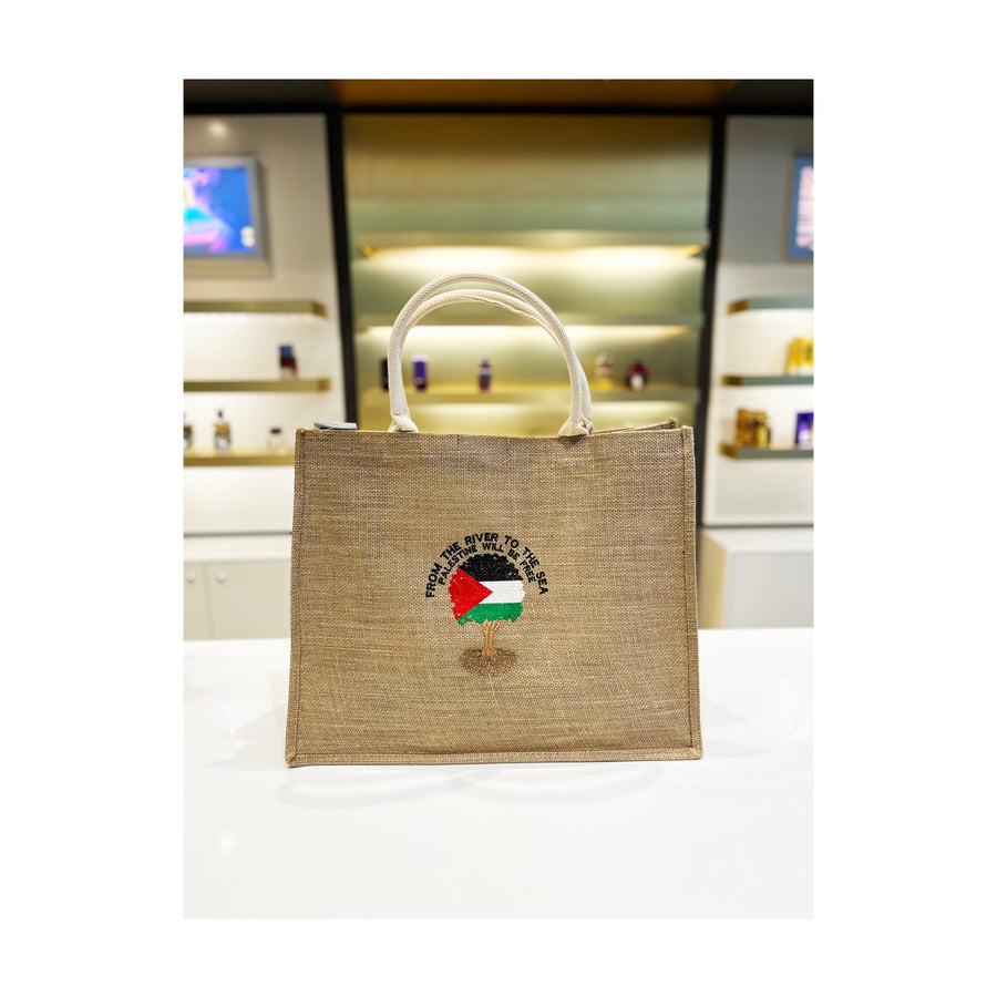 Palestinian Hessian Bag Large