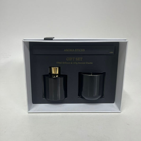 Black Oud & Velvet Rose Luxury Soy Candle & Diffuser Set