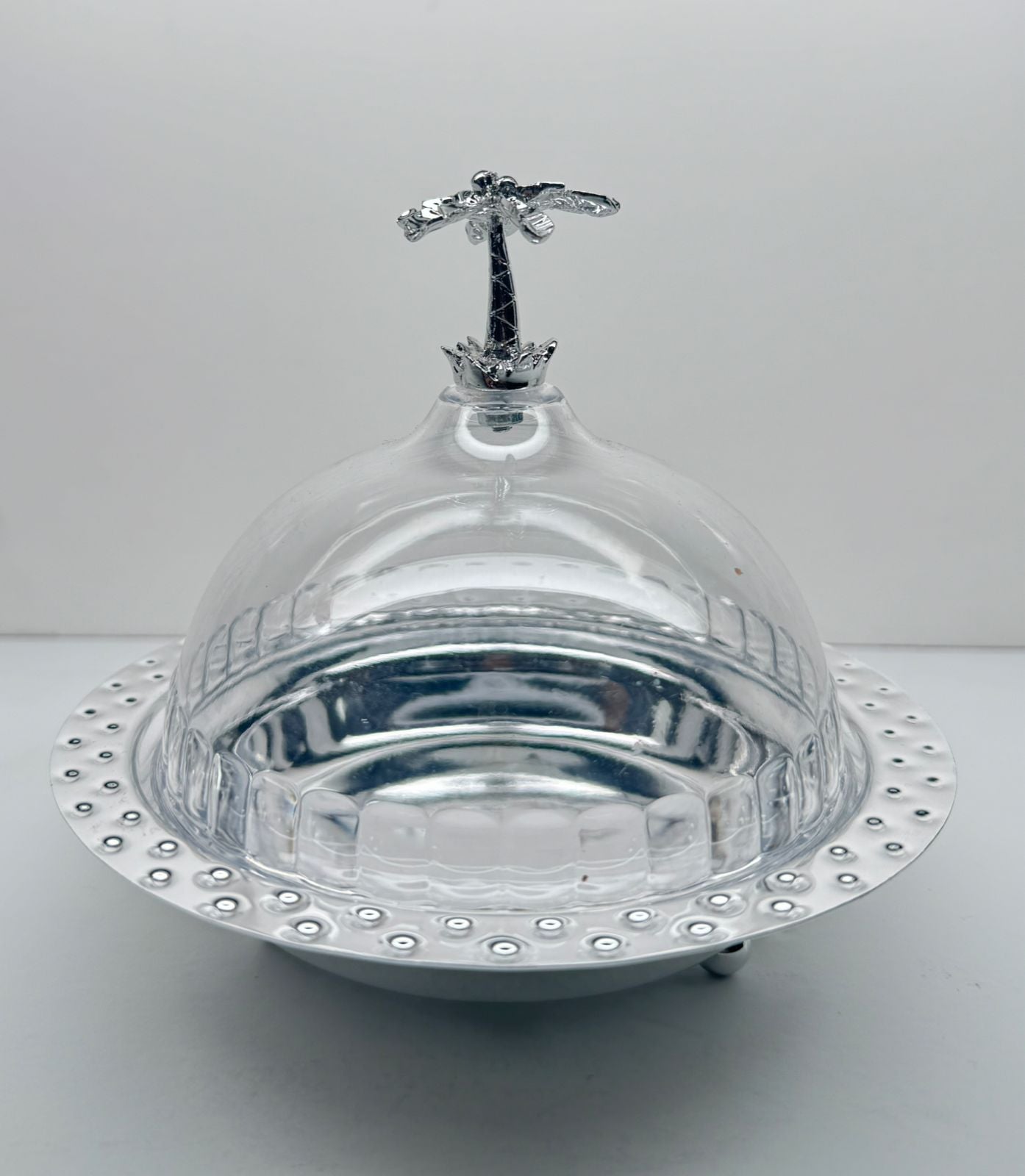 Metal Cake Tray W/Dome (XKD436)