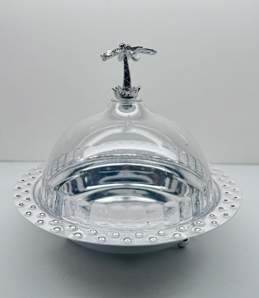 Metal Cake Tray W/Dome (XKD436)