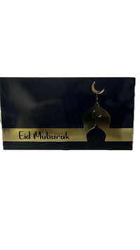 Eid Mubarak Envelopes Black & Gold 10pck
