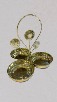 Gold Metal Tray Stand (XKD394) - view 3