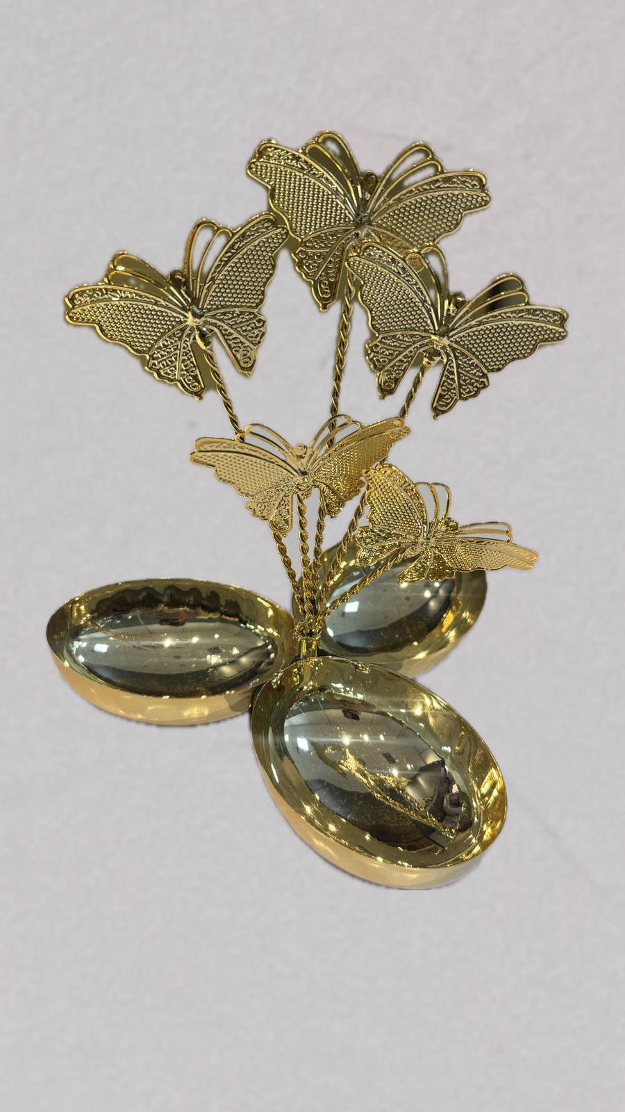 Gold Metal Tray (XKD393) - view 2