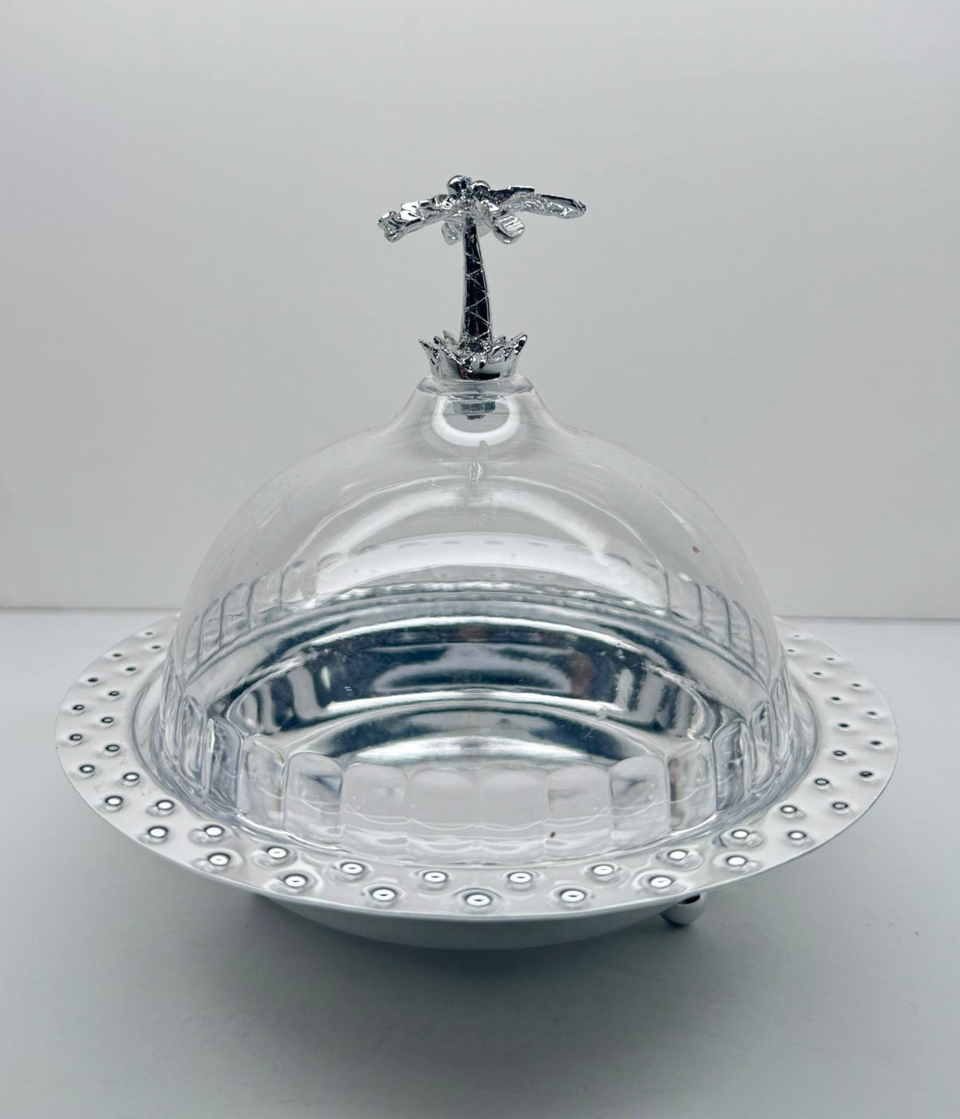 Metal Cake Tray W/Dome (XKD436) - view 2