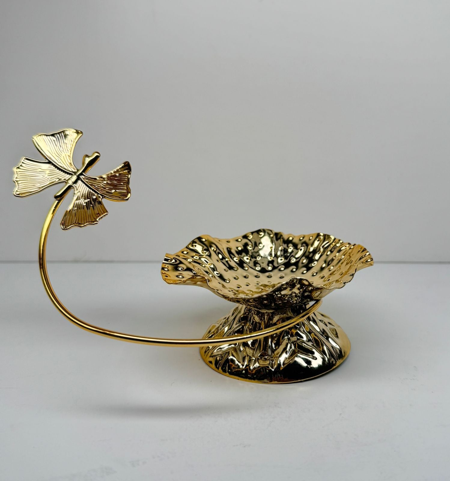 Gold Metal Candy Holder (XKD455) - view 3