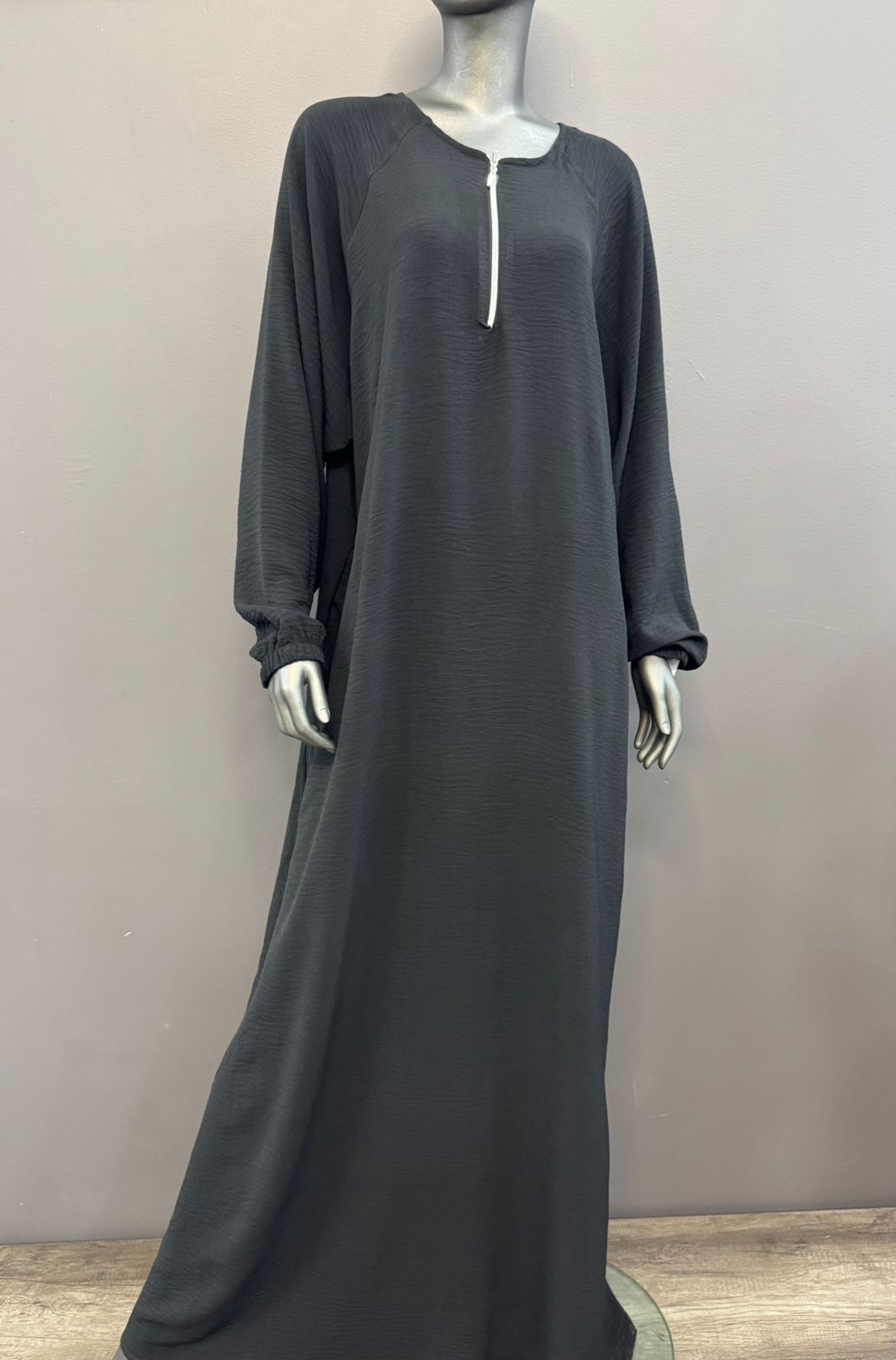 Ladies Airflow Abaya with Zip and Pocket - view 3
