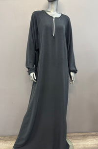 Ladies Airflow Abaya with Zip and Pocket - view 3