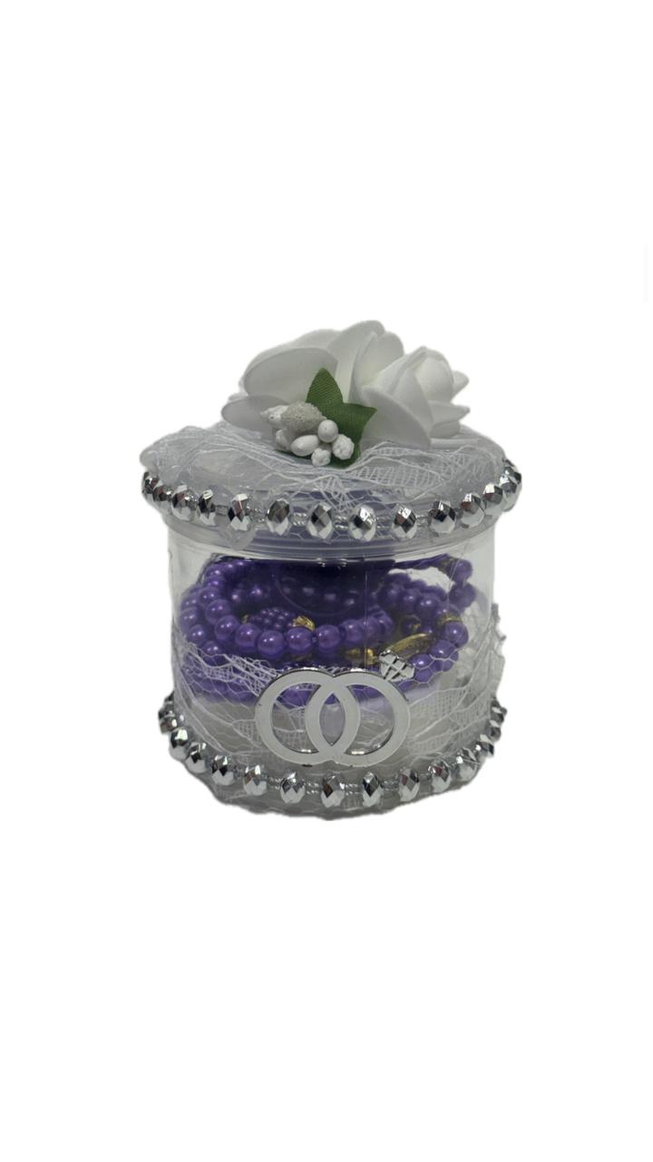 Finger Counter & Tasbeeh Gift Set - Cylinder Box Edition