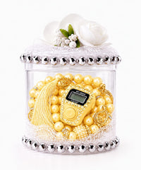 Finger Counter & Tasbeeh Gift Set - Cylinder Box Edition