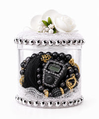 Finger Counter & Tasbeeh Gift Set - Cylinder Box Edition