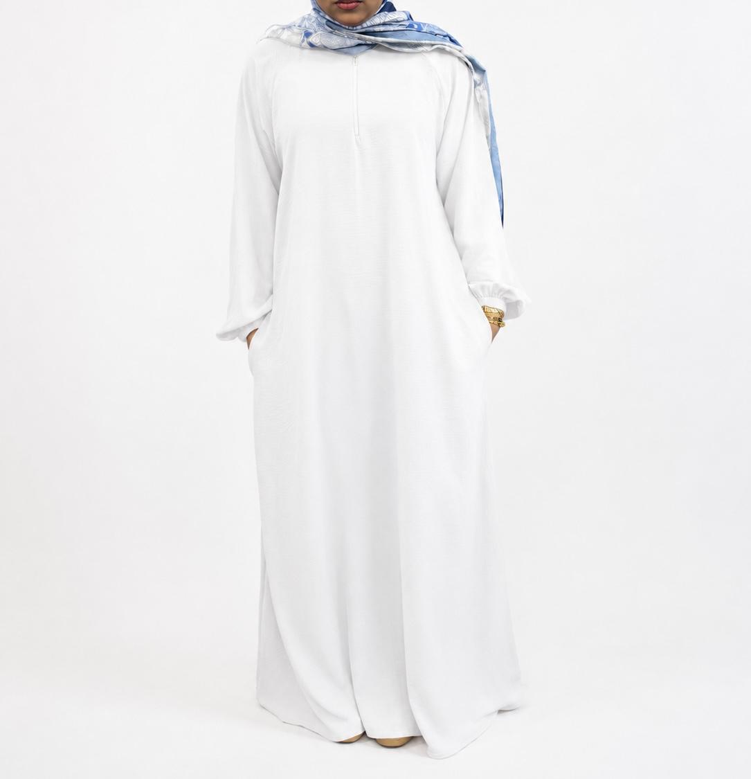 Ladies Airflow Abaya with Zip and Pocket