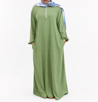 Ladies Airflow Abaya with Zip and Pocket