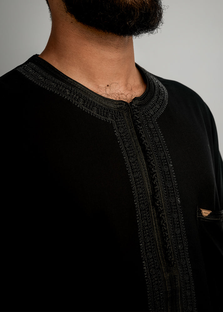 Imaarah Moroccan Thobe Black - view 4