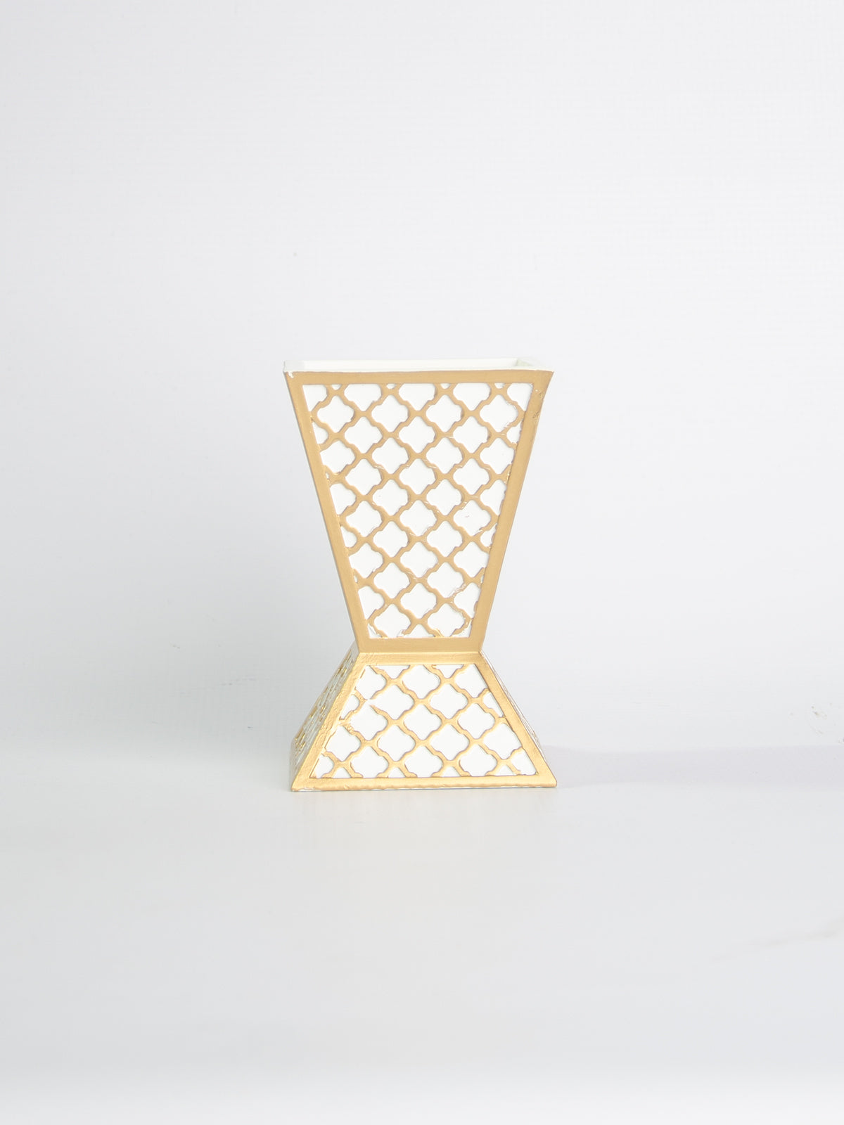Bakhoor Burner Fancy White & Gold OB9470