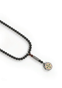 Amaani 99 Bead Tasbeeh, beads and geometric pendant