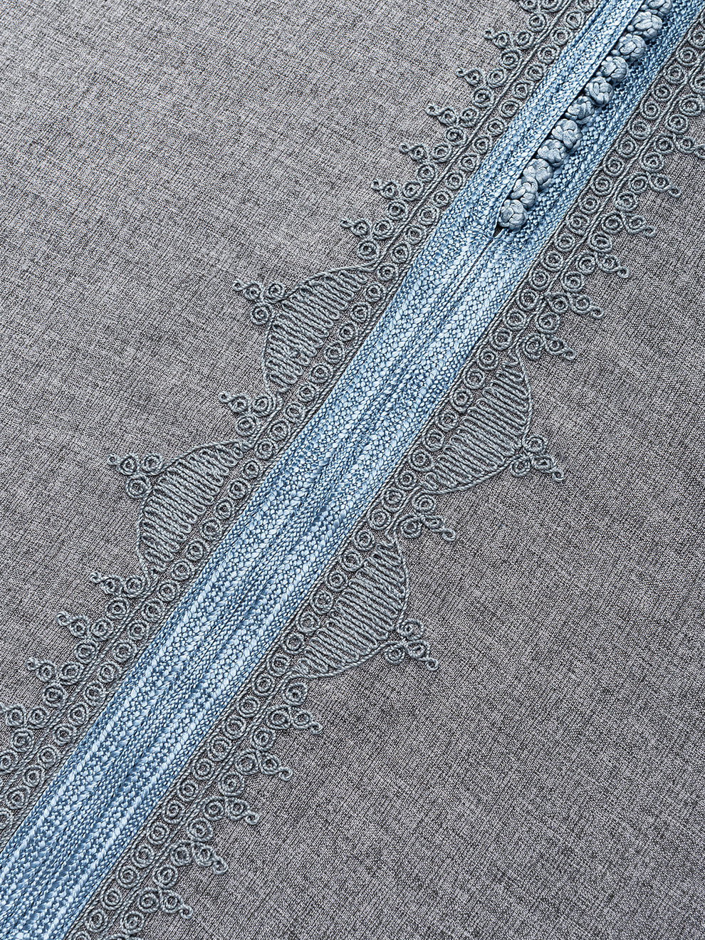 Imaarah Moroccan 3/4 Short Sleeve Thobe Grey - view 4
