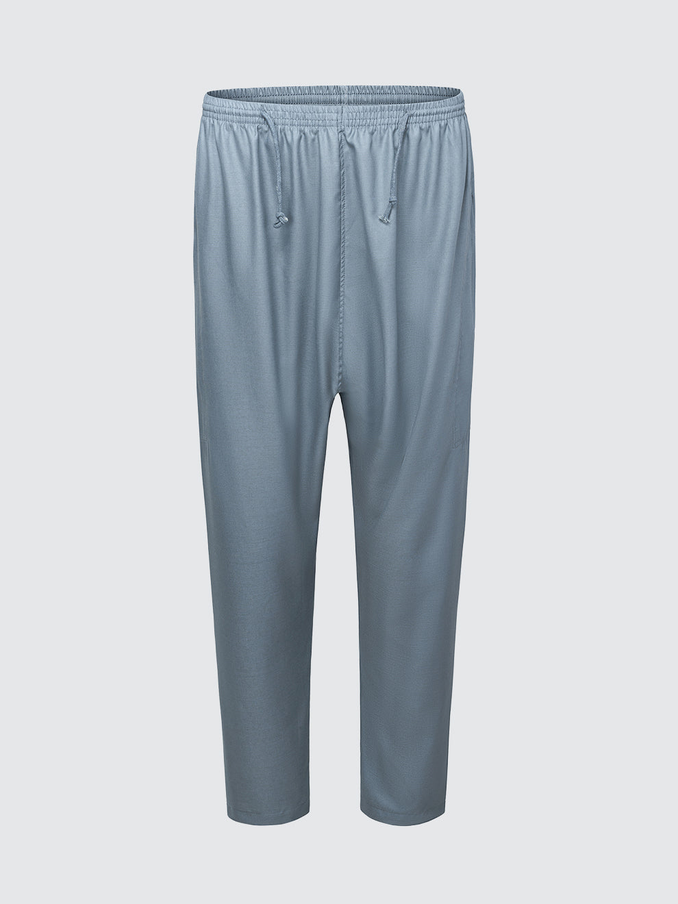 Imaarah Moroccan Long Sleeve Thobe with Pants Slate Blue - view 6