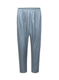 Slate Blue Moroccan thobe and pants set, the matching pants