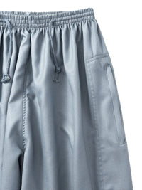 Slate Blue Moroccan thobe and pants set, pants detail