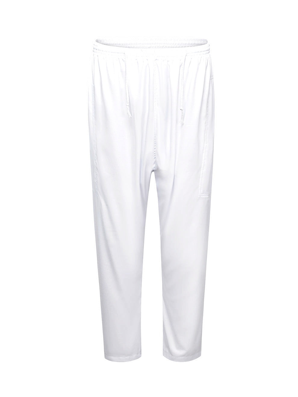 White Moroccan thobe and pants set, the matching pants