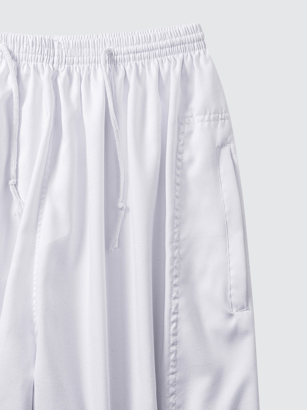 Imaarah Moroccan Long Sleeve Thobe with Pants White - view 6
