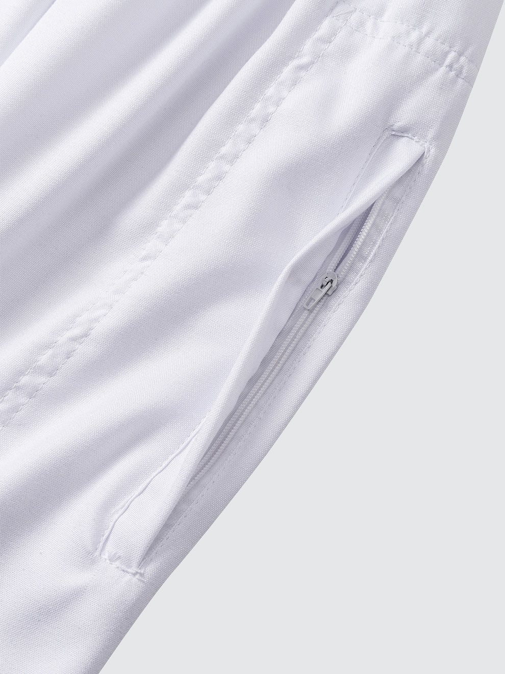 Imaarah Moroccan Long Sleeve Thobe with Pants White - view 7