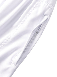 White Moroccan thobe and pants set, pants pocket detail