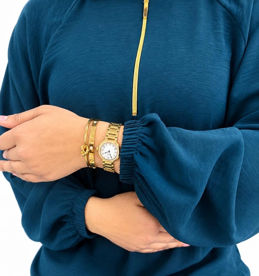 Ladies Airflow Abaya with Zip and Pocket