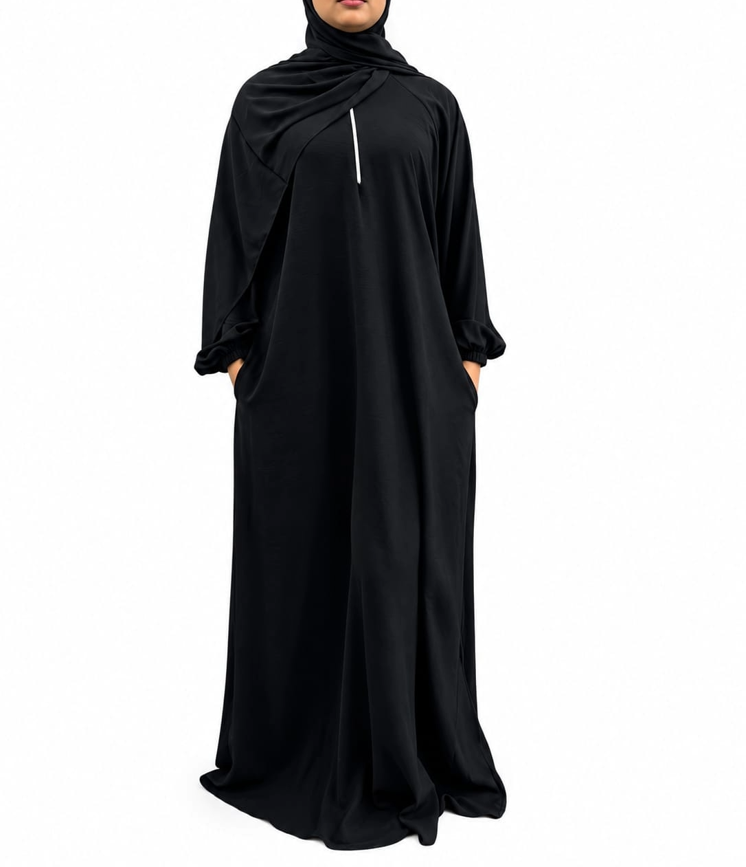 Ladies Airflow Abaya with Zip and Pocket