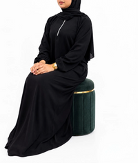 Ladies Airflow Abaya with Zip and Pocket