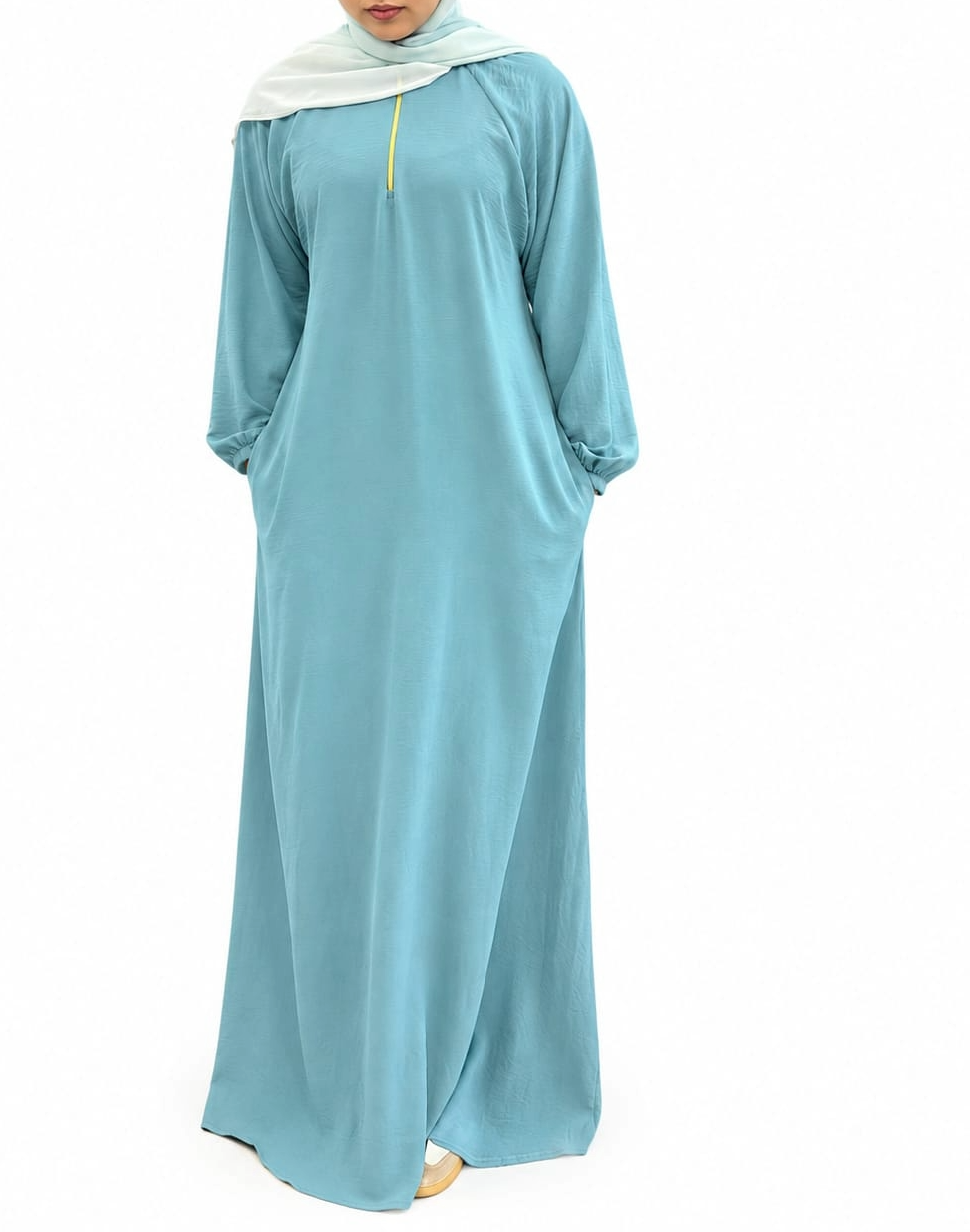Ladies Airflow Abaya with Zip and Pocket