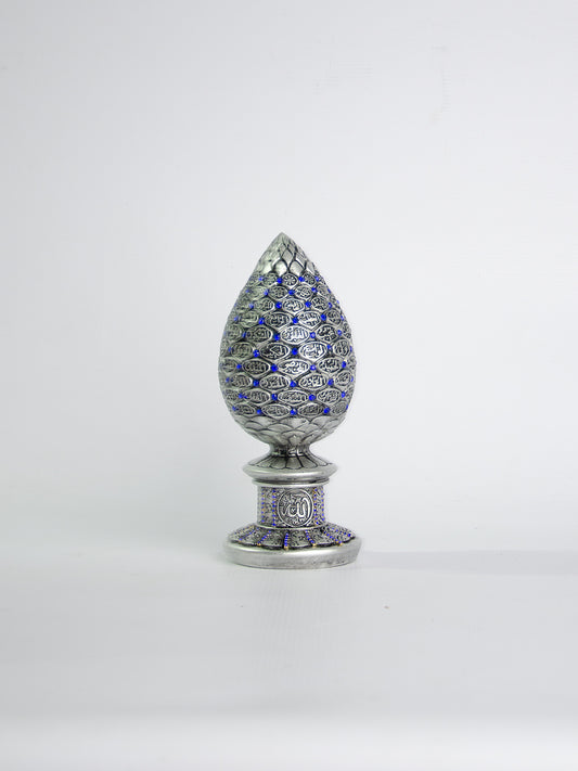 Islamic Egg 99 Names Silver