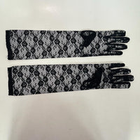 Ladies Lace Black Gloves - view 3