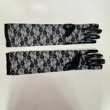 Ladies Lace Black Gloves