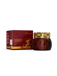 Amaani Malaki Bakhoor Gold Collection 50g box with bakhoor jar